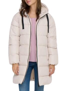 Manteau matelassé Only Clair blanc pour femme