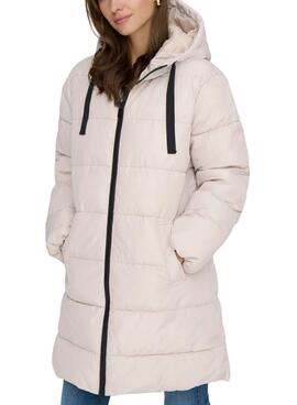 Manteau matelassé Only Clair blanc pour femme