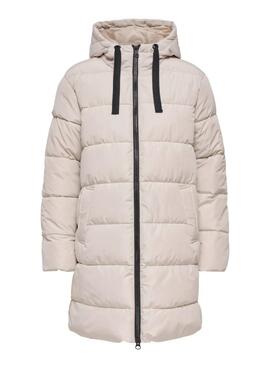 Manteau matelassé Only Clair blanc pour femme