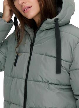 Manteau matelassé Only Clair bleu pour femme