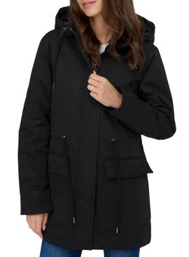 Parka Only Hannover noire pour femme