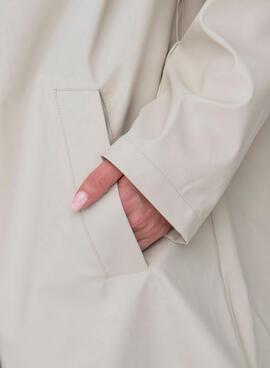 Imperméable blanc cassé Only Newellen pour femme