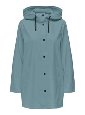 Imperméable Only Newellen bleu pour femme