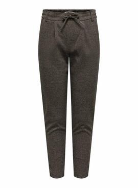 Pantalon Only Poptrash Gozi marron pour Femme
