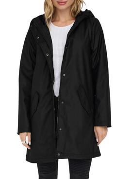Imperméable Only Sally noir pour femme