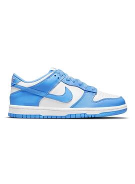 Chaussures Nile Dunk Low bleues pour garçon et fille