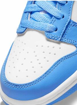 Chaussures Nile Dunk Low bleues pour garçon et fille