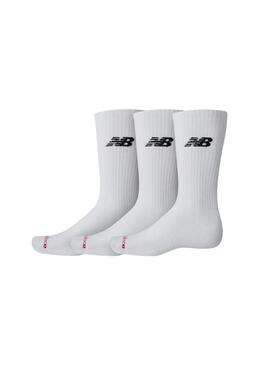Paquet de chaussettes New Balance Everyday blanc.