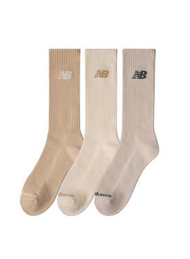 Paquet de chaussettes New Balance Everyday beige