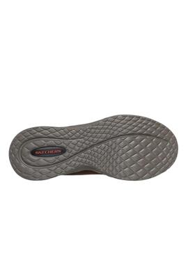 Chaussures Skechers Arch Fit marron pour homme.