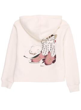 Sweat-shirt Levis Western beige pour fille