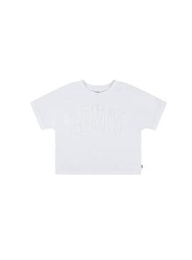T-shirt Levis Meet and Greet blanche pour fille