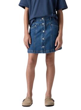 Jupe en denim Levi's avec des boutons pour fille