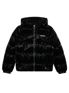 Veste matelassée Levi's Shiny noire pour fille
