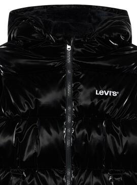 Veste matelassée Levi's Shiny noire pour fille