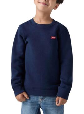 Sweat-shirt Levis Mini Logo bleu pour enfant