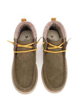 Bottes Walkin Pitas Garda vertes pour femme.