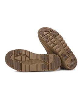 Chaussures Walkin Pitas Lyon chameau pour femme
