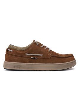 Chaussures bateau Walkin Pitas Dakota chameau pour homme