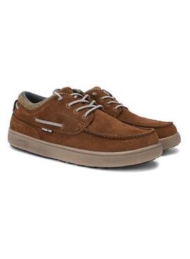 Chaussures bateau Walkin Pitas Dakota chameau pour homme