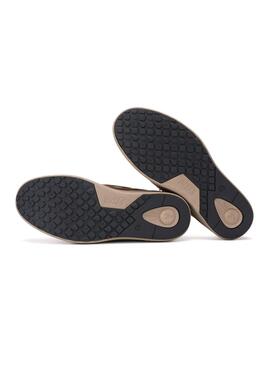 Chaussures bateau Walkin Pitas Dakota chameau pour homme