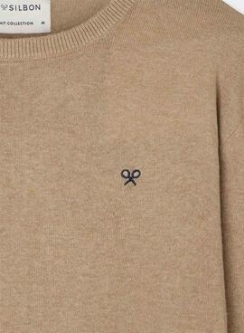 Maillot de base beige pour homme Silbon.