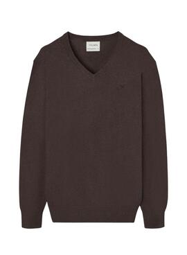 Maillot Silbon Vneck marron pour homme
