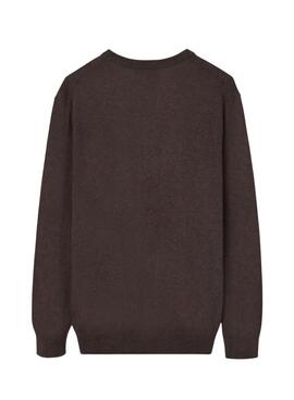 Maillot Silbon Vneck marron pour homme