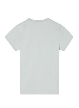 T-shirt Silbon logo multicolore turquoise pour enfant