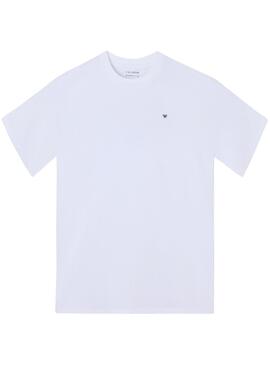 T-shirt Silbon Varsity club blanc pour homme