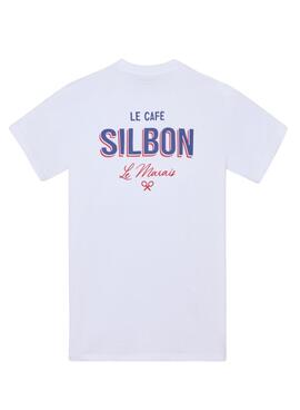 T-shirt Silbon Le Marais blanc pour homme