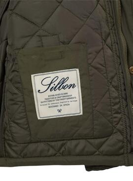 Veste de chasse classique verte pour homme Silbon Field.