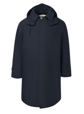 Trench coat bleu marine Silbon pour homme.