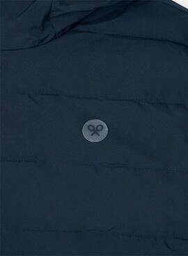 Manteau rembourré Silbon réversible bleu et gris pour homme