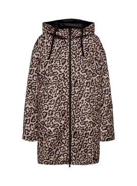 Imperméable réversible Only Fry noir et imprimé animal pour femme