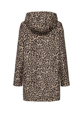 Imperméable réversible Only Fry doré et à motif animal pour femme