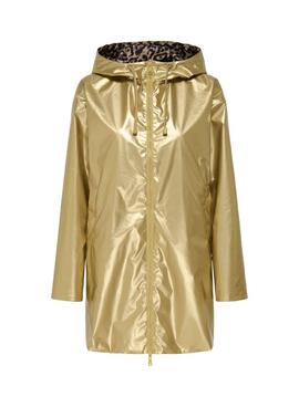 Imperméable réversible Only Fry doré et à motif animal pour femme