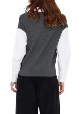 Maillot Only Payson combo gris pour femme.