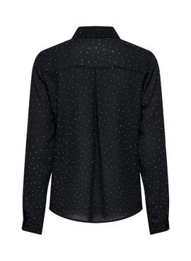 Chemise Only Zeke cloutée noire pour femme