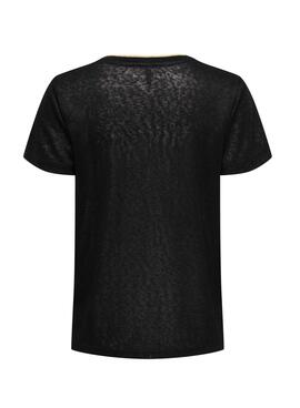 T-shirt Only Beatrice noir pour femme