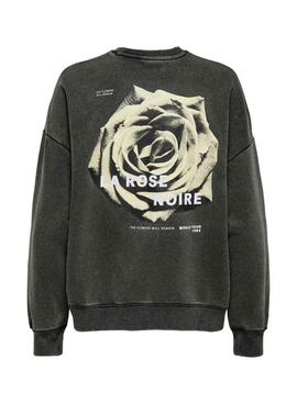 Sweatshirt Only Sinna noir pour femme