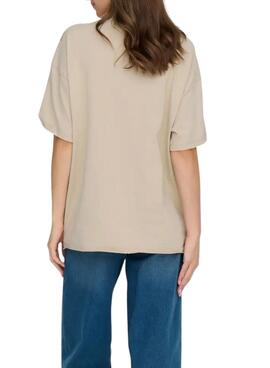 T-shirt Only Kinna beige pour femme