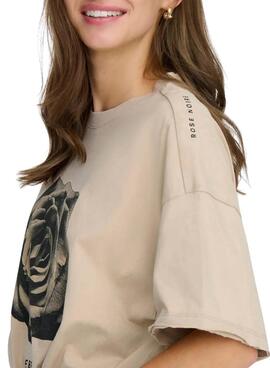 T-shirt Only Kinna beige pour femme