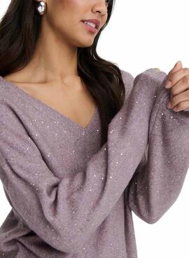 Maillot violet à paillettes pour femme Arizona Only.