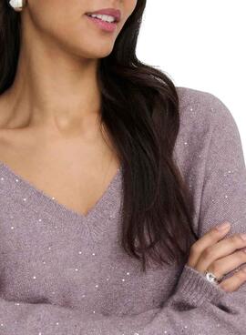 Maillot violet à paillettes pour femme Arizona Only.