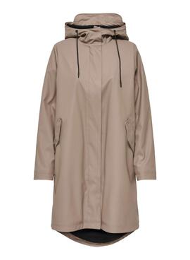 Imperméable Only Onlelisa camel pour femme