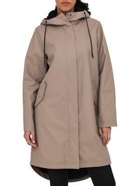 Imperméable Only Onlelisa camel pour femme