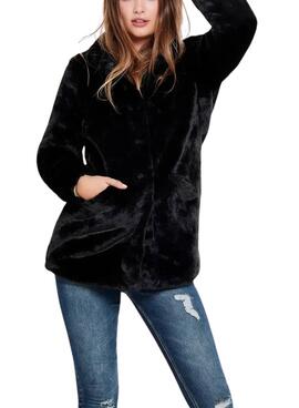 Veste en fausse fourrure noire pour femme de Only Onlvida.