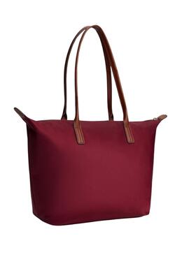 Sac cabas Tommy Hilfiger Popette bordeaux pour femme