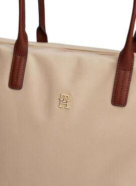 Sac fourre-tout Tommy Hilfiger Popette beige pour femme